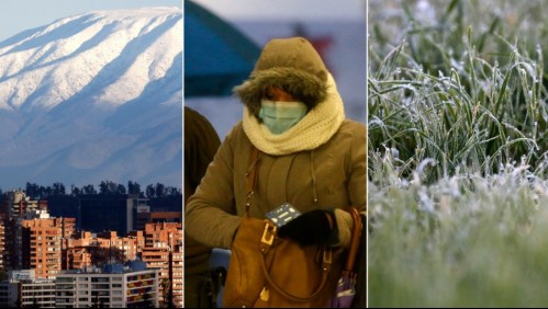 Incluye la Metropolitana: Meteorología emite aviso por bajas temperaturas para 10 regiones del país