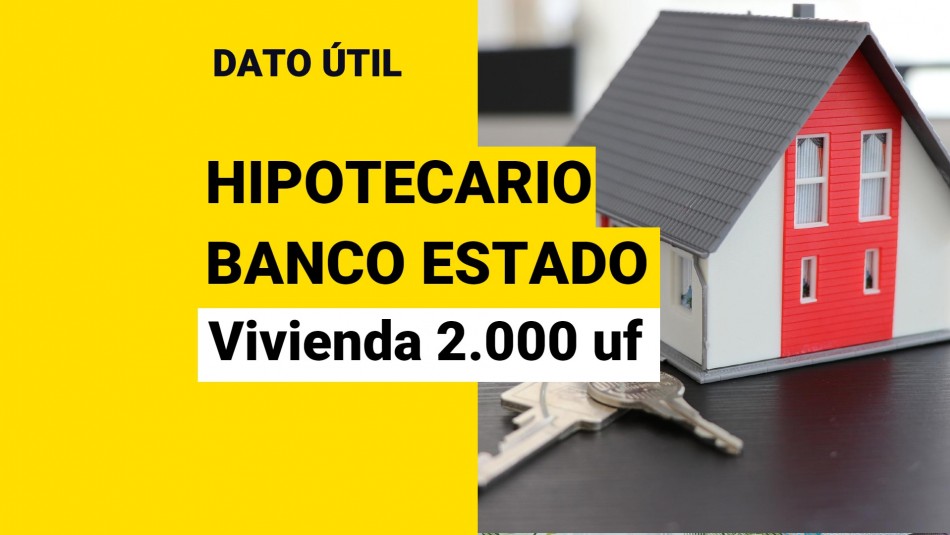 Crédito Hipotecario De Bancoestado Conoce Cuánto Pagarías Por Una Vivienda De 2000 Uf A 20 6000