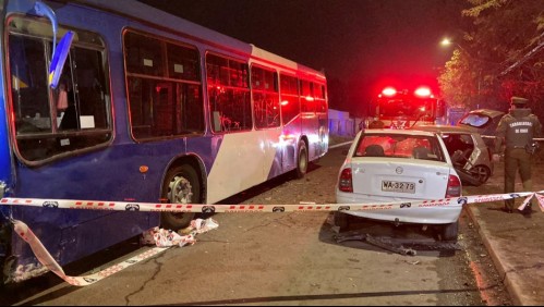 Madre y su hija de 13 años mueren tras colisionar con bus del Transantiago luego de realizar maniobra para adelantar