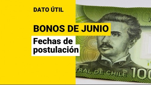 Bonos de junio: ¿En qué fechas puedo postular a los beneficios del mes?