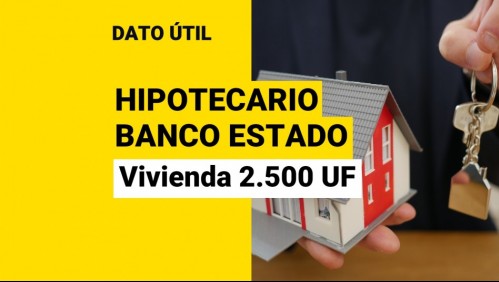 Hipotecario Banco Estado: ¿Cuál sería el dividendo de una casa de 2.500 UF en 30 años?