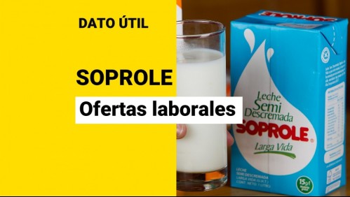 Soprole busca trabajadores: Conoce las vacantes disponibles y cómo postular