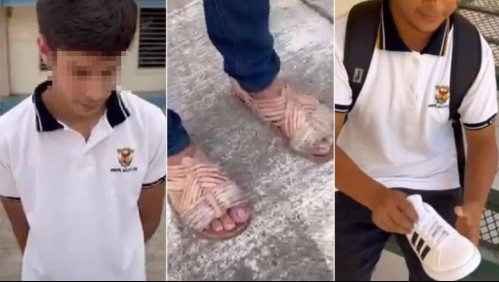 'Te amo y discúlpame': Menor se burló de un compañero por sus 'zapatillas piratas' y su padre le dio una lección