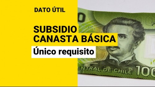 Subsidio Canasta Básica: Revisa el único requisito para ser beneficiario