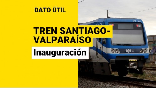 Proyecto de tren Santiago-Valparaíso: ¿Cuándo podría entrar en funcionamiento?
