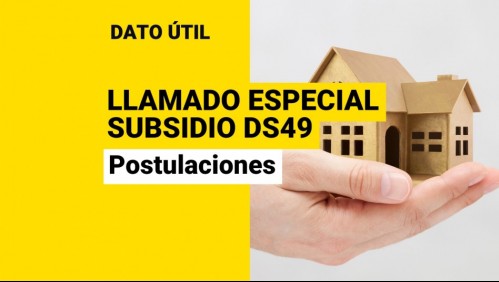 Llamado especial del Subsidio DS49 sin crédito hipotecario: ¿Cómo se postula?