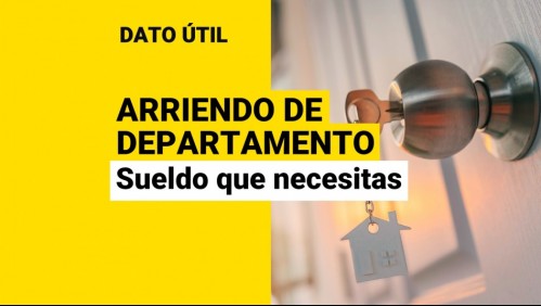 ¿Quieres arrendar en el Gran Santiago? Revisa qué sueldo necesitas para un departamento