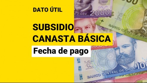 Subsidio Canasta Básica: Conoce la fecha de pago y quiénes lo reciben