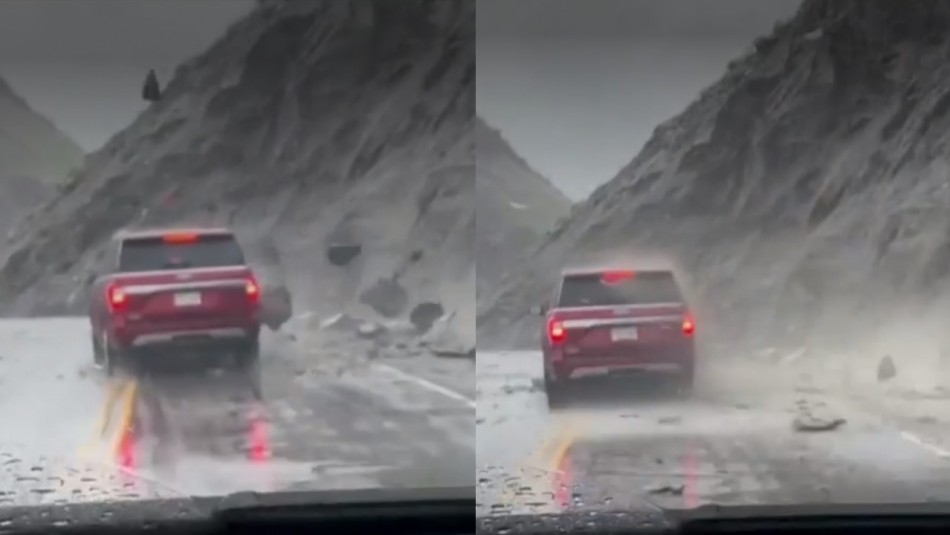 Históricas inundaciones en Yellowstone: Video capta impactante caída de rocas sobre un automóvil Históricas inundaciones en Yellowstone: Video capta impactante caída de rocas sobre un automóvil