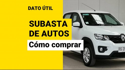 Subastan autos desde $1,5 millones: Revisa los modelos disponibles y cómo comprar