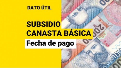 Subsidio Canasta Básica: Revisa la fecha de pago y quiénes son los beneficiarios