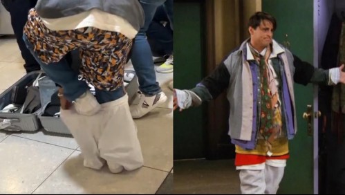 A lo Joey de Friends: No quiso pagar el exceso de equipaje, abrió la maleta y se puso ropa extra para ahorrar dinero