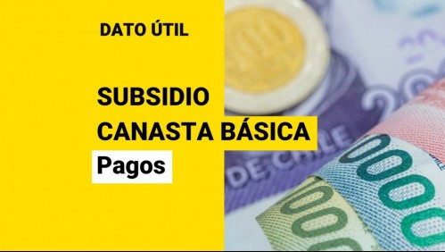 Subsidio Canasta Básica: ¿Cuándo comienza sus pagos?