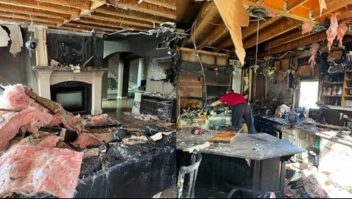 Una familia perdió su casa en un voraz incendio y más tarde descubrió que su propio perro lo originó