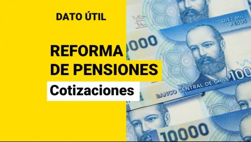 Cotizaciones de AFP: ¿Cuál sería su porcentaje con el proyecto de reforma previsional?