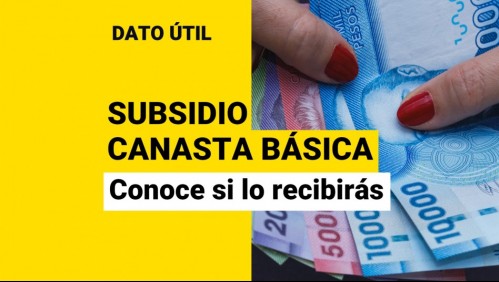 Subsidio Canasta Básica: ¿Desde cuándo se podrá consultar si soy beneficiario?