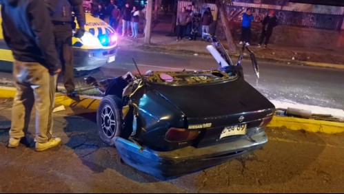 Vehículo se partió en dos: Accidente de tránsito dejó un fallecido y un detenido por conducir en estado de ebriedad