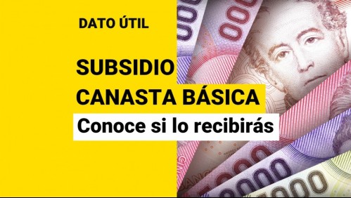 Subsidio Canasta Básica: ¿Cuándo podré consultar si soy beneficiario?