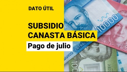 Subsidio Canasta Básica: ¿Cuándo podré conocer la fecha de pago de julio?