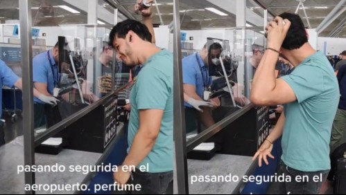 Llegó al aeropuerto, le dijeron que su perfume excedía el peso permitido y decidió rociarse toda la fragancia