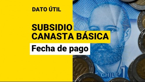 Subsidio Canasta Básica: ¿Cuál es la fecha de pago confirmada?