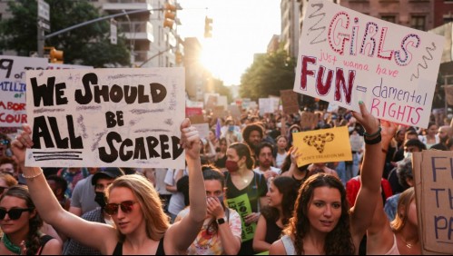 'Mi cuerpo, mi elección': Miles de personas protestan en Nueva York a favor del aborto tras decisión de la Corte Suprema
