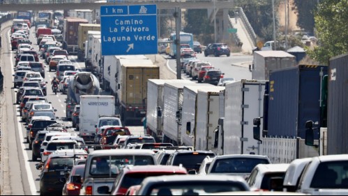 Fin de semana largo: esperan que unos 350 mil vehículos salgan de Santiago por las distintas rutas