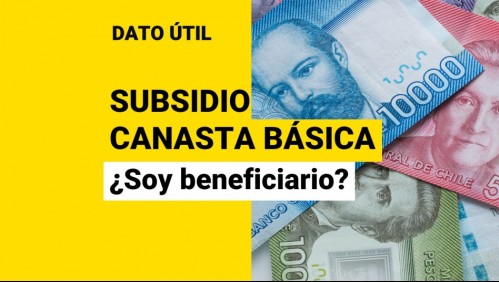 Subsidio Canasta Básica: ¿Cómo puedo conocer si soy beneficiario?