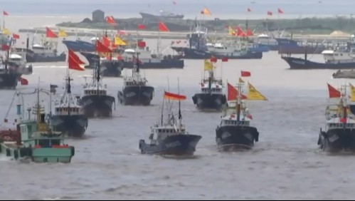 Flota china: autoridades advierten que si barcos pescan en costas chilenas 'ahí deberíamos actuar junto con la Armada'