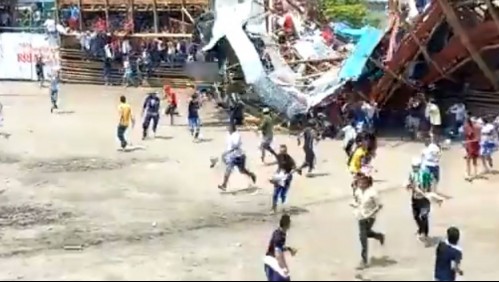 Videos registran desplome de plaza de toros en Colombia: reportan al menos 4 muertos y decenas de heridos