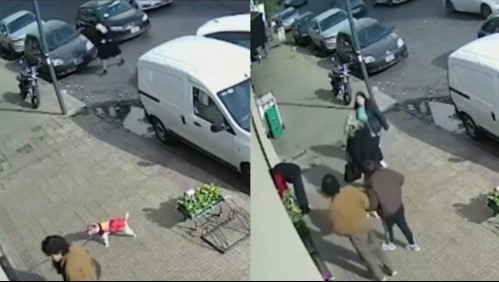 Todo quedó grabado: Conductora golpea a una mujer por haber cruzado a mitad de la calle