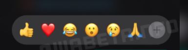 Reacción con emojis a WhatsApp