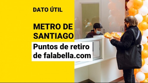 Metro inaugura puntos de retiro de falabella.com: ¿En qué estaciones están?