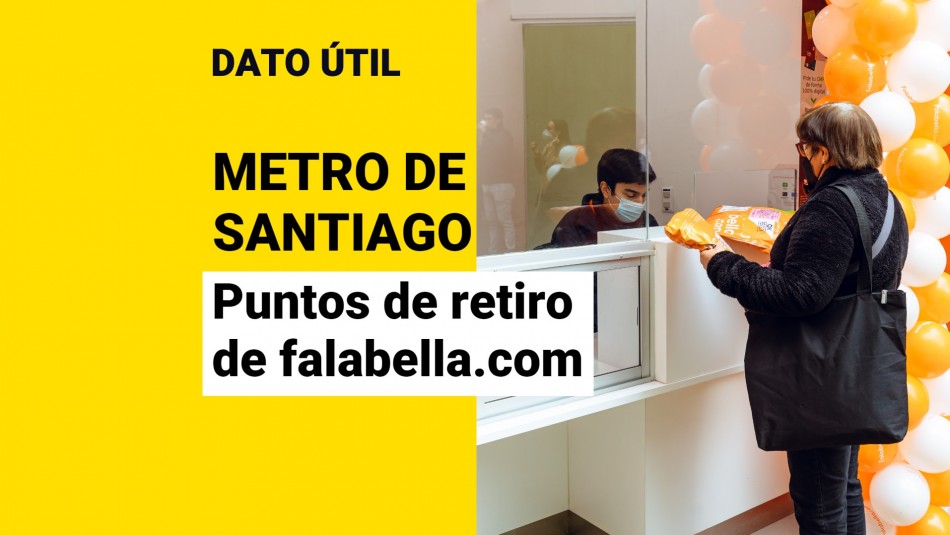 Revisa en qué estaciones del Metro de Santiago están los puntos de retiro falabella.com