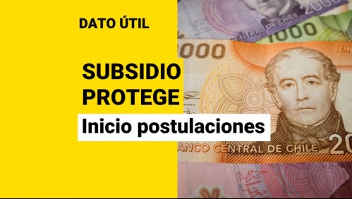 Comienza postulación de julio al Subsidio Protege: ¿Quiénes reciben los 200 mil?