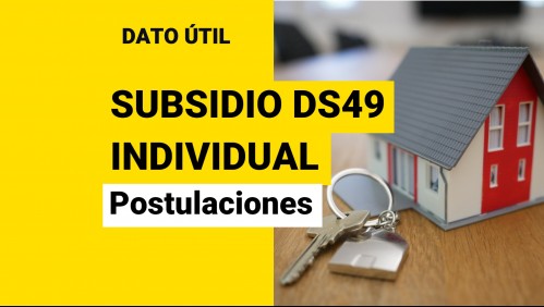 Postulaciones al Subsidio DS49 individual sin crédito hipotecario: Revisa cuándo comenzarían