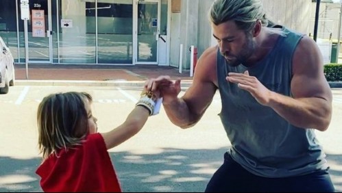 Los hijos de Thor se lucen en la alfombra roja junto a su padre: así de grandes están los niños de Chris Hemsworth