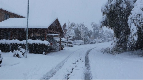 Más de mil personas aisladas y 300 familias sin electricidad dejan fuertes nevadas en la zona cordillerana de Lonquimay