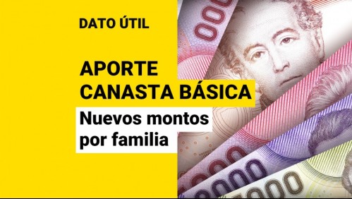 Aporte Canasta Básica: Conoce el nuevo monto que recibirán las familias según su número de integrantes