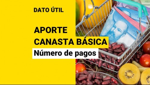 Aporte Canasta Básica: ¿Cuántos pagos puedo recibir del beneficio?