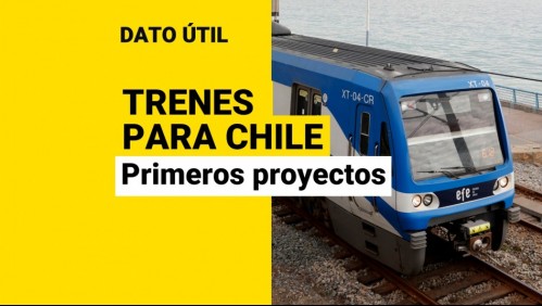 Trenes para Chile: ¿Cuáles son los primeros proyectos que entrarían en funcionamiento?