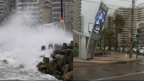 Sistema frontal provoca marejadas en Valparaíso: Olas podrían alcanzar hasta los cinco metros de altura