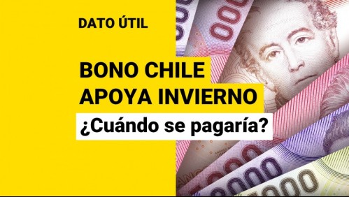 Bono Chile Apoya Invierno: ¿Cuándo se pagaría?