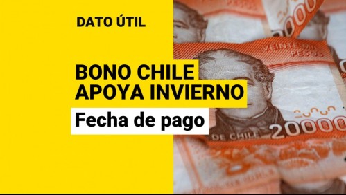 Bono Chile Apoya Invierno: ¿Cuál sería la fecha de pago de los $120 mil, según el Gobierno?