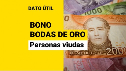 Bono Bodas de Oro: ¿En qué casos se le entrega el beneficio a las personas viudas?