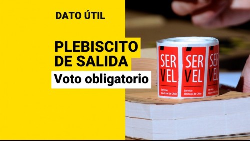 ¿Quiénes votan en el Plebiscito de salida?