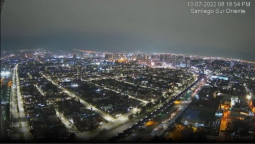 Sigue en vivo el sistema frontal en la Región Metropolitana