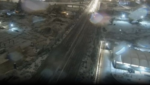 Nieve se registró en varias comunas de la Región Metropolitana