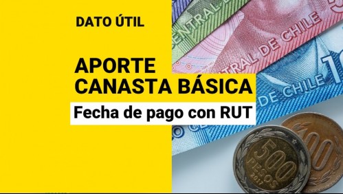 Aporte Canasta Básica: Conoce con tu RUT la fecha de pago y el monto de julio