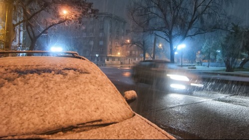 Las comunas de la Región Metropolitana donde se ha registrado nieve este jueves